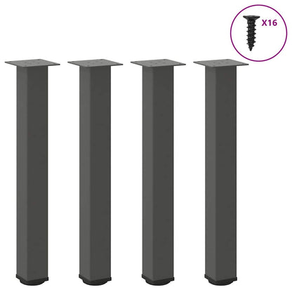 Console Table Legs 4 pcs Anthracite 72-74 cm Steel