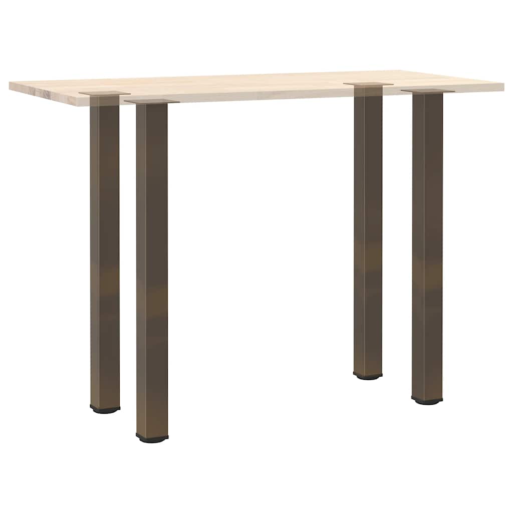 Bar Table Legs 4 pcs Natural Steel 110-112 cm Steel