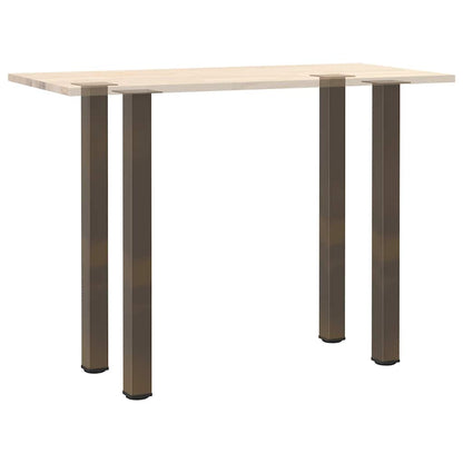 Bar Table Legs 4 pcs Natural Steel 110-112 cm Steel
