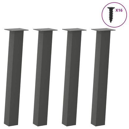 Console Table Legs 4 pcs Anthracite 72 cm Steel