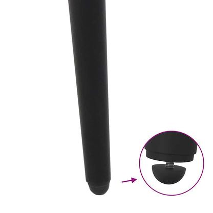 Coffee Table Legs Conical Shape 4 pcs Black 30-31 cm Steel