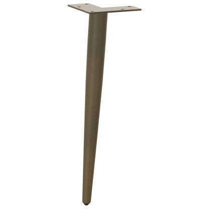 Coffee Table Legs Conical Shape 4 pcs Natural Steel 30-31 cm Steel