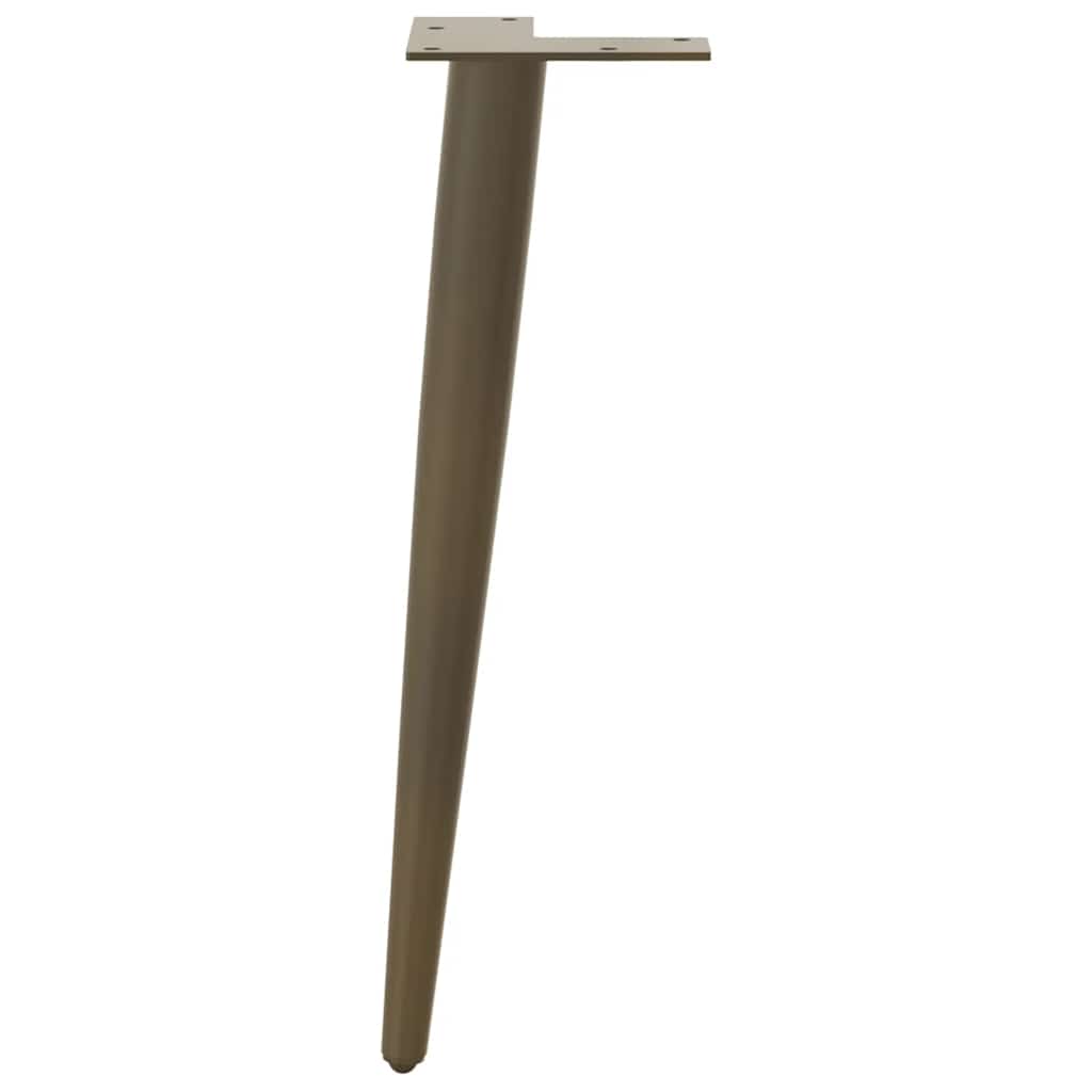 Coffee Table Legs Conical Shape 4 pcs Natural Steel 30-31 cm Steel