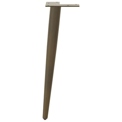 Coffee Table Legs Conical Shape 4 pcs Natural Steel 30-31 cm Steel