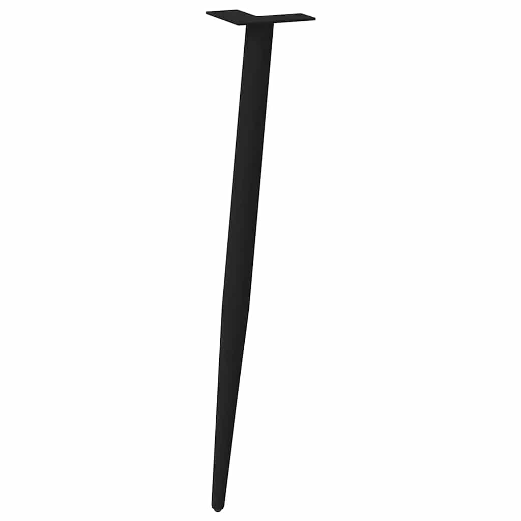 Console Table Legs Conical Shape 4 pcs Black 72-73 cm Steel