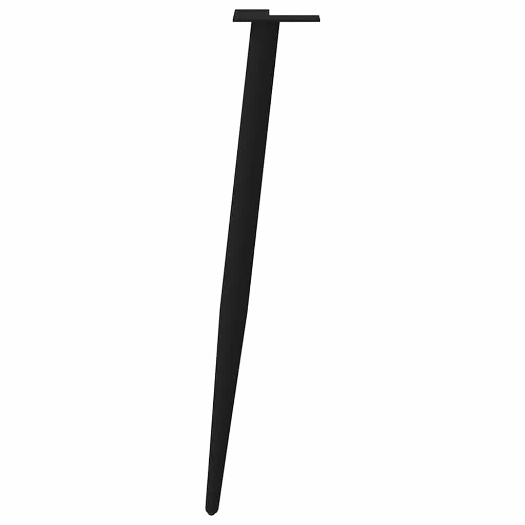 Console Table Legs Conical Shape 4 pcs Black 72-73 cm Steel