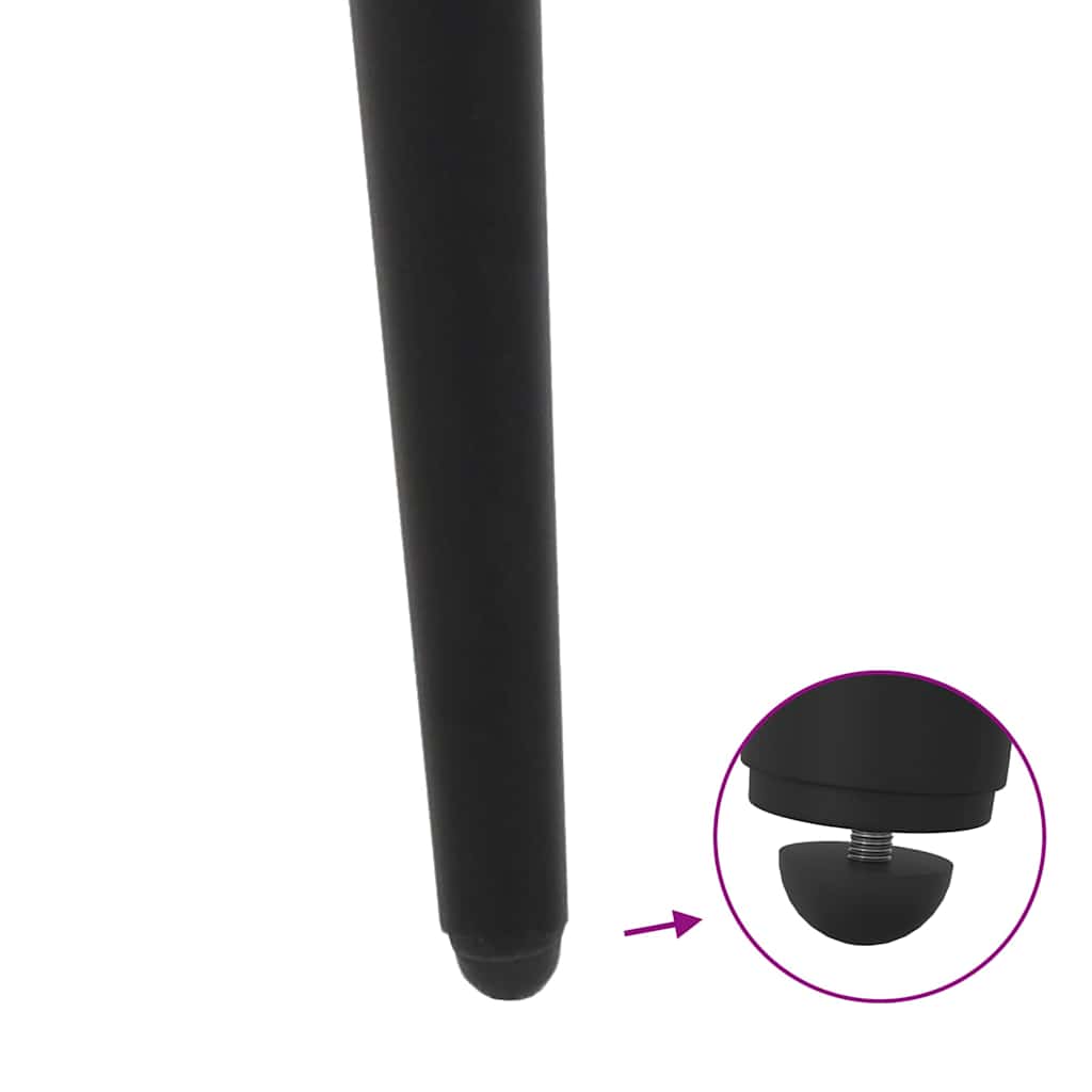 Console Table Legs Conical Shape 4 pcs Black 72-73 cm Steel