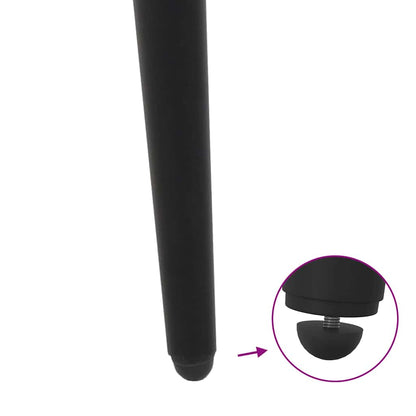 Console Table Legs Conical Shape 4 pcs Black 72-73 cm Steel