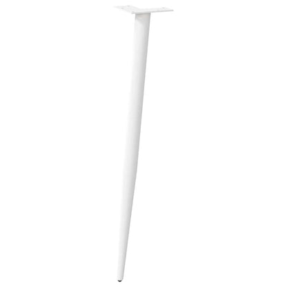 Console Table Legs Conical Shape 4 pcs White 72-73 cm Steel