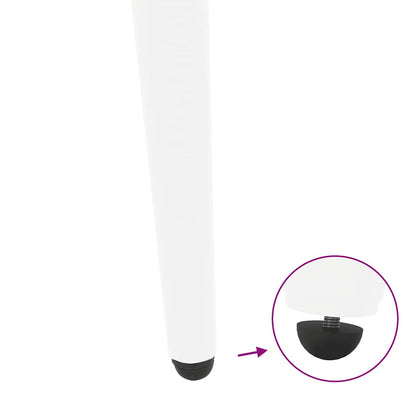 Console Table Legs Conical Shape 4 pcs White 72-73 cm Steel