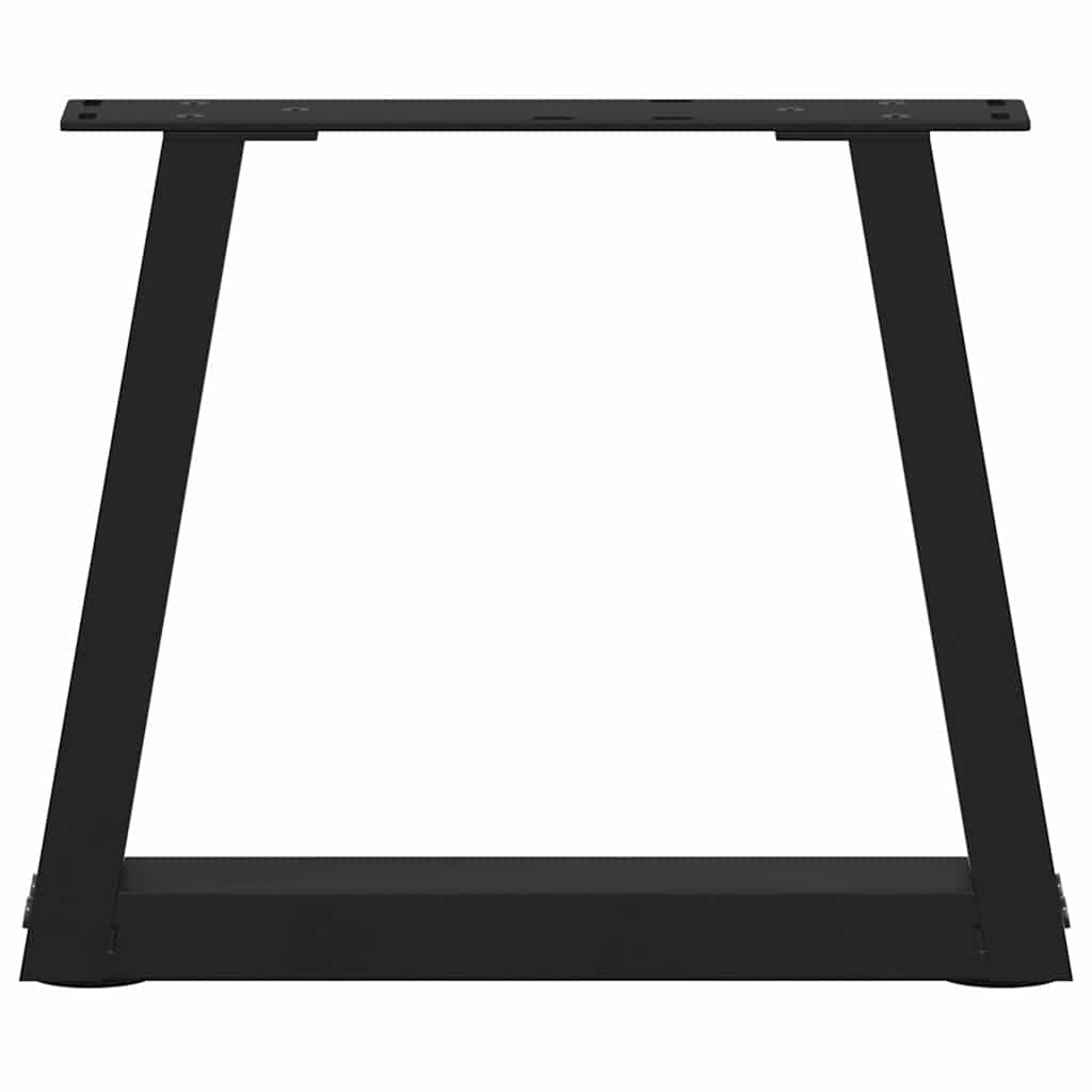 Coffee Table Legs V-Shape 2 pcs Black 30x(30-31.3) cm Steel