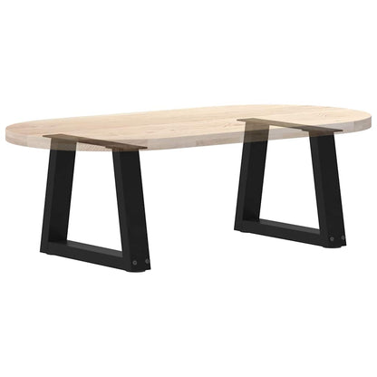 Coffee Table Legs V-Shape 2 pcs Black 30x(30-31.3) cm Steel