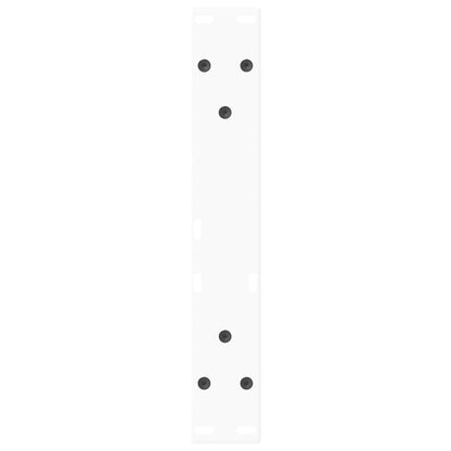 Coffee Table Legs V-Shape 2 pcs White 30x(30-31.3) cm Steel