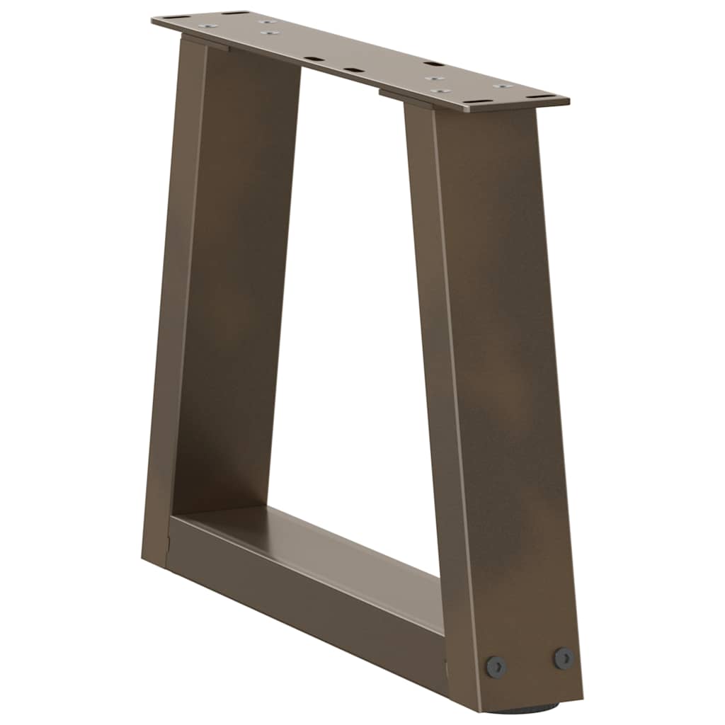 Coffee Table Legs V-Shape 2 pcs Natural Steel 30x(30-31.3) cm Steel