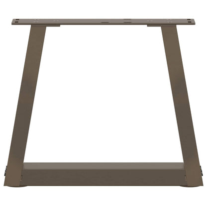 Coffee Table Legs V-Shape 2 pcs Natural Steel 30x(30-31.3) cm Steel