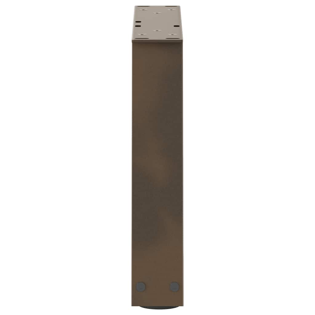 Coffee Table Legs V-Shape 2 pcs Natural Steel 30x(30-31.3) cm Steel