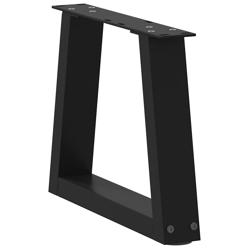 Coffee Table Legs V-Shape 2 pcs Black 40x(30-31.3) cm Steel