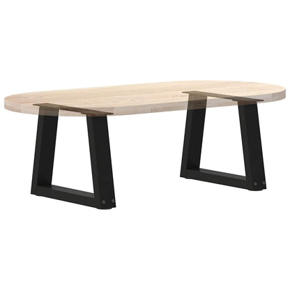 Coffee Table Legs V-Shape 2 pcs Black 40x(30-31.3) cm Steel