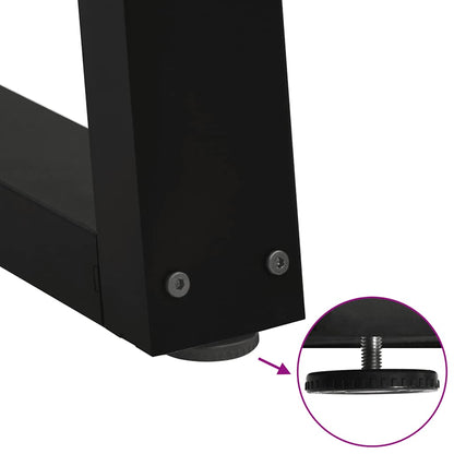 Coffee Table Legs V-Shape 2 pcs Black 40x(30-31.3) cm Steel