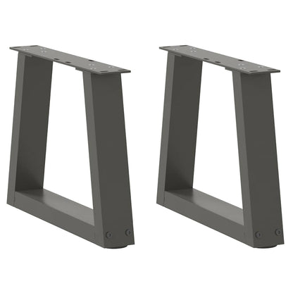 Coffee Table Legs V-Shape 2 pcs Anthracite 40x(30-31.3) cm Steel