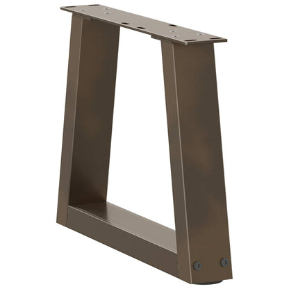 Coffee Table Legs V-Shape 2 pcs Natural Steel 40x(30-31.3) cm Steel