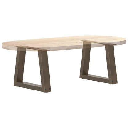 Coffee Table Legs V-Shape 2 pcs Natural Steel 40x(30-31.3) cm Steel