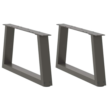 Coffee Table Legs V-Shape 2 pcs Anthracite 60x(30-31.3) cm Steel
