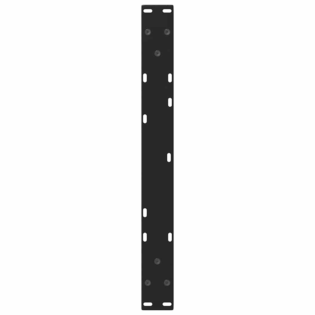 Coffee Table Legs V-Shape 2 pcs Black 70x(30-31.3) cm Steel