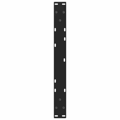 Coffee Table Legs V-Shape 2 pcs Black 70x(30-31.3) cm Steel