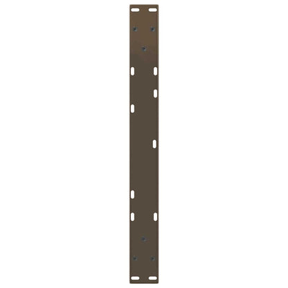 Coffee Table Legs V-Shape 2 pcs Natural Steel 70x(30-31.3) cm Steel