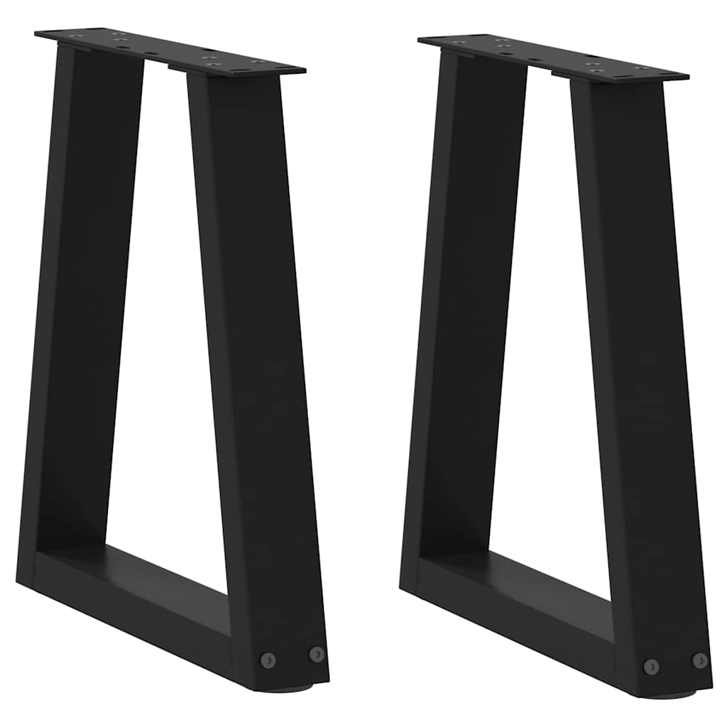 Dining Table Leg | Set of 2 | Black | Powder-Coated Steel