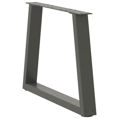 Coffee Table Legs V-Shape 2 pcs Anthracite 50x(42-43.3) cm Steel