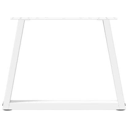Coffee Table Legs V-Shape 2 pcs White 60x(42-43.3) cm Steel