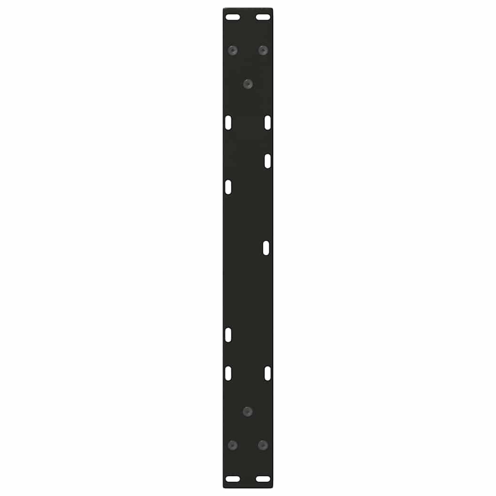Coffee Table Legs V-Shape 2 pcs Black 70x(42-43.3) cm Steel