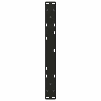Coffee Table Legs V-Shape 2 pcs Black 70x(42-43.3) cm Steel