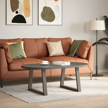 Coffee Table Legs V-Shape 2 pcs Natural Steel 70x(42-43.3) cm Steel
