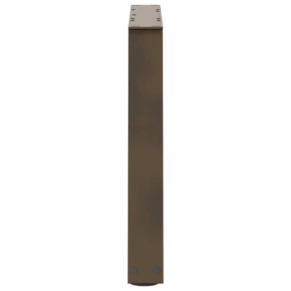 Coffee Table Legs V-Shape 2 pcs Natural Steel 70x(42-43.3) cm Steel