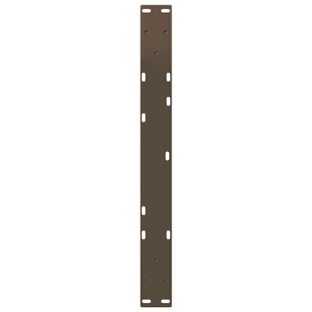 Coffee Table Legs V-Shape 2 pcs Natural Steel 70x(42-43.3) cm Steel