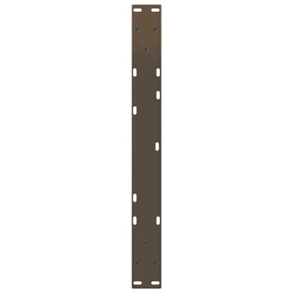 Coffee Table Legs V-Shape 2 pcs Natural Steel 70x(42-43.3) cm Steel