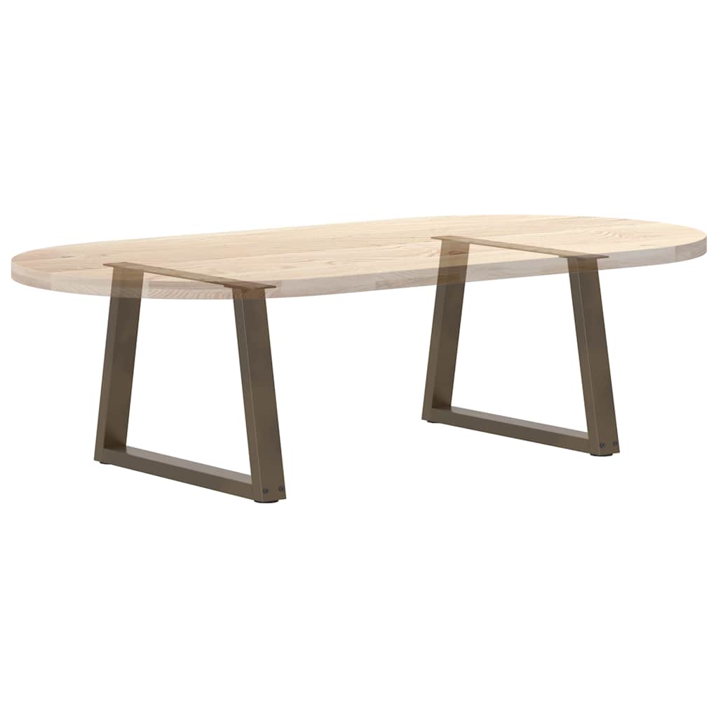 Coffee Table Legs V-Shape 2 pcs Natural Steel 70x(42-43.3) cm Steel