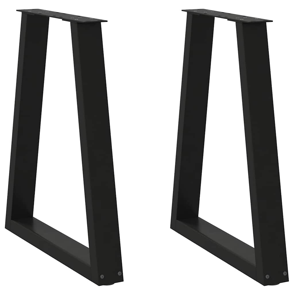 Coffee Table Leg | Set of 2 | Black | Powder-coated steel | 60 cm x 72 cm