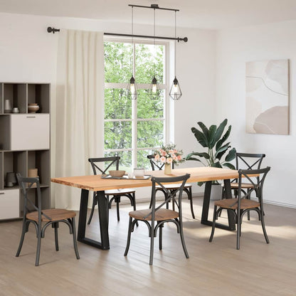 Coffee Table Leg | Set of 2 | Black | Powder-coated steel | 60 cm x 72 cm