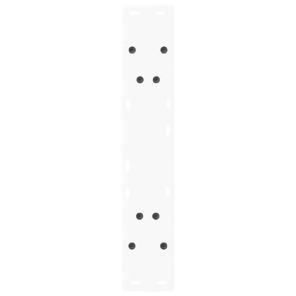 Dining Table Legs V-Shape 2 pcs White 60x(72-73.3) cm Steel