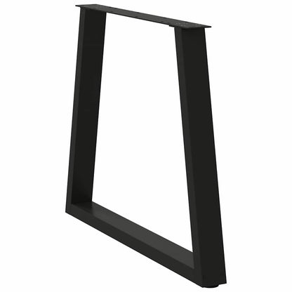 Dining Table Leg | Set of 2 | Black | Powder-coated steel