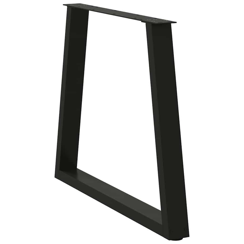 Dining Table Leg | Set of 2 | Black | Powder-coated steel | Standard