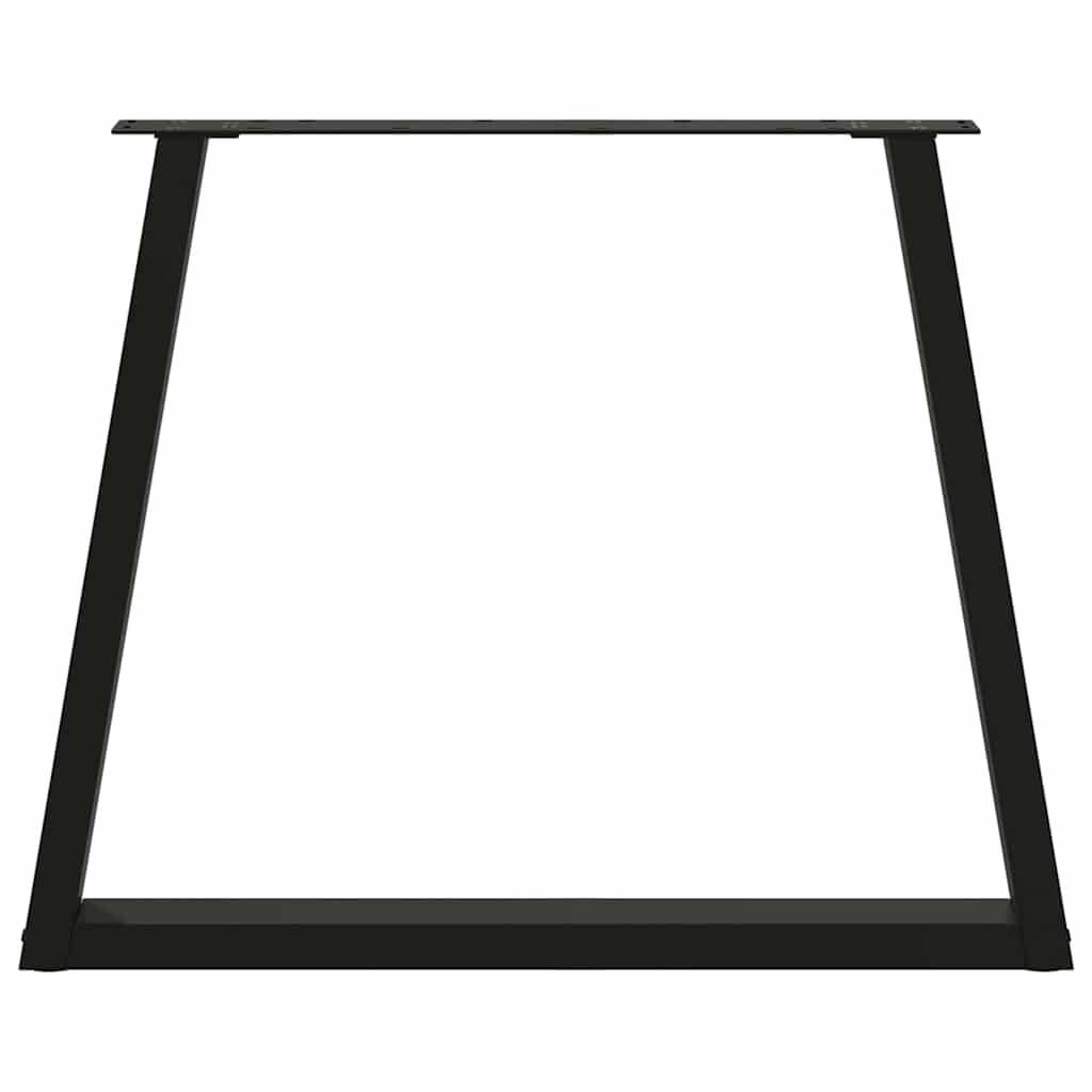 Dining Table Leg | Set of 2 | Black | Powder-coated steel | Standard