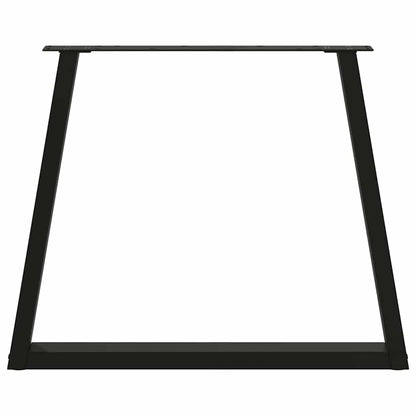 Dining Table Leg | Set of 2 | Black | Powder-coated steel | Standard