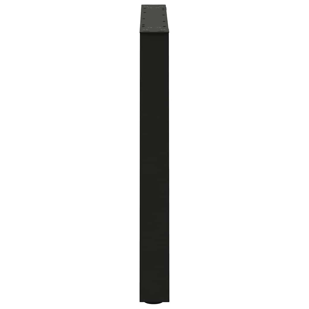 Dining Table Leg | Set of 2 | Black | Powder-coated steel | Standard