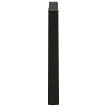Dining Table Leg | Set of 2 | Black | Powder-coated steel | Standard