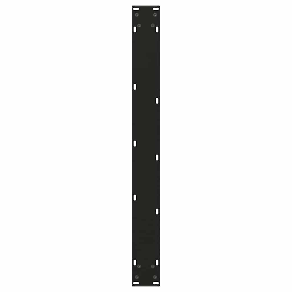 Dining Table Legs V-Shape 2 pcs Black 90x(72-73.3) cm Steel